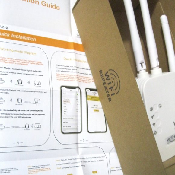 WiFi Range Extender - Signal Booster - Repeater w/ Ethernet Port - Dual Band - Picture 8 of 10